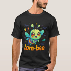 Camiseta Fantasias de Halloween da Abelha Bebê Zumbi Zom-Be