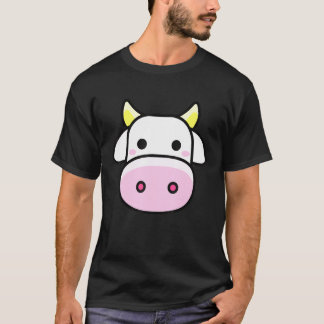 Camiseta Fantasias de Halloween de Cara de Vaca para Homens