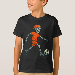 Camiseta Fantasias de Halloween de Futebol Esqueleto Divert