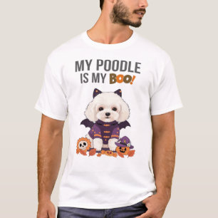 Camiseta Fantasias de Halloween de Poodle Meu Poodle é Meu