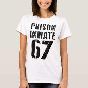 Camiseta Fantasias de Halloween de Presidiário 67 Meme Roup