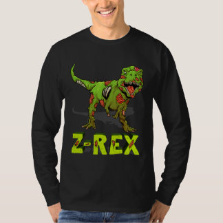 Camiseta Fantasias de Halloween do Zumbi Rex Zombiesaurus Z