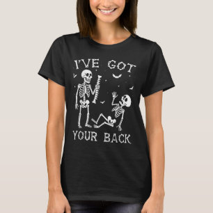 Camiseta Fantasias de Halloween Esqueletos Estou com as sua