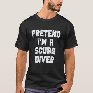 Camiseta Fantasias de Halloween Eu Sou um Mergulhador Pregu