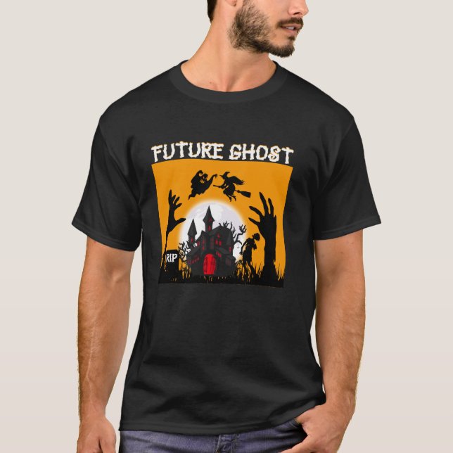 Camiseta Fantasias de Halloween Fantasma Futuro (Frente)