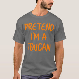Camiseta Fantasias de Halloween Fingir Sou Aoucan Engraçado