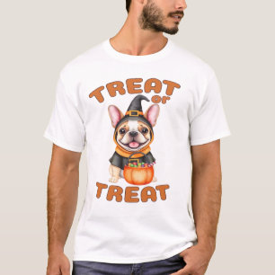 Camiseta Fantasias de Halloween para Bulldog Francês �Truqu