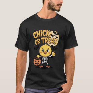 Camiseta Fantasias de Halloween para Chick or Treat Frango