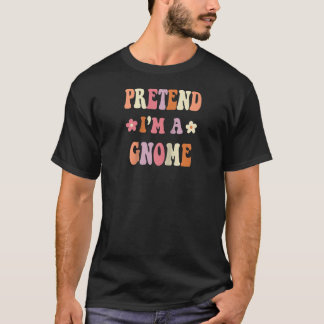 Camiseta Fantasias de Halloween Retro Groovy Fingir que sou