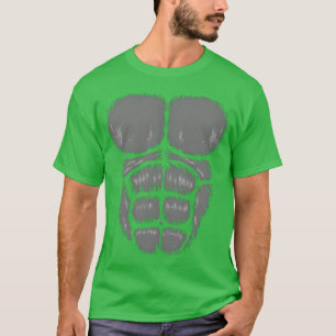 Camiseta Fantasias de Peito de Gorila para Halloween
