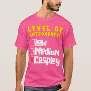 Camiseta Fantasias de Personagem de Nível de Incrível Cospl