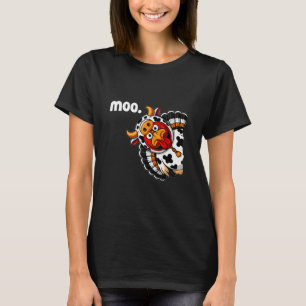Camiseta Fantasias de peru de vaca Moo Outono Ação de Graça