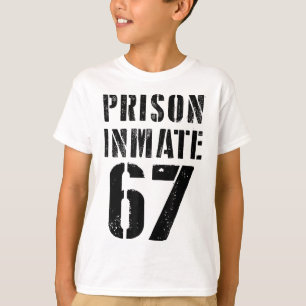 Camiseta Fantasias de Presidiário 67 para o Halloween