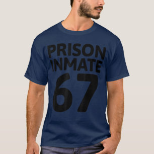 Camiseta Fantasias de Preso 67 para Halloween, Roupas de Pr