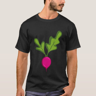 Camiseta Fantasias de Rabanete Diversão Fácil Vestido de Le