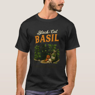 Camiseta Fantasias de Tempero de Halloween Gato Preto Manje