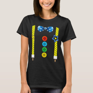Camiseta Fantasias engraçadas de palhaço feminino para carn