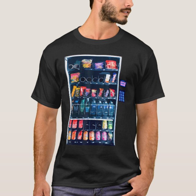 Camiseta Fantasias Para Máquina de Venda Automática de Hall (Frente)
