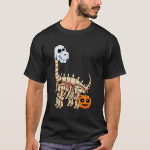 Camiseta Fantasias Preguiçosas de Esqueleto de Dinossauro p