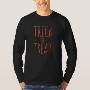 Camiseta Fantasias Simples de Halloween para Gata ou Doces