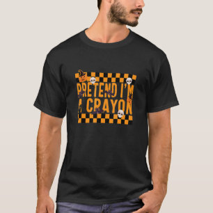 Camiseta Fantasie Eu Sou Um Traje de Lápis de Cor Festa Pre