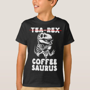 Camiseta Fantasioso Traje de Esqueleto de Dinossauro Goth T