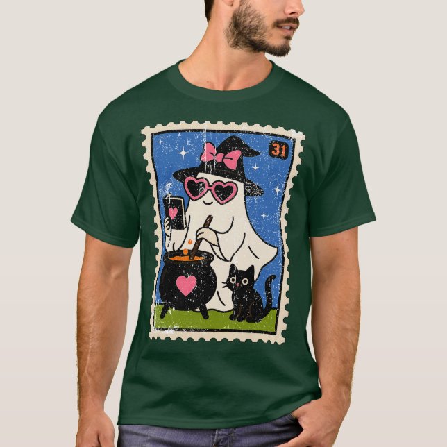 Camiseta Fantasma agite o pote (Frente)