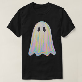 Camiseta Fantasma Arco-Íris Pastel Fofo | Assustador Estéti