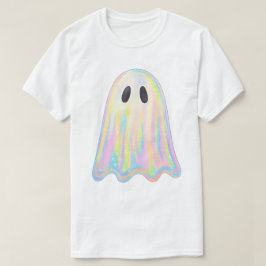 Camiseta Fantasma Arco-Íris Pastel Fofo | Assustador Estéti