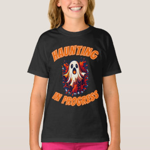 Camiseta Fantasma Assombrando Halloween Assustador Fofo
