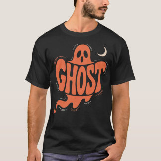 Camiseta Fantasma Assustador Feliz Feriado de Halloween