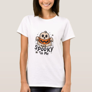 Camiseta Fantasma Bonita do Halloween Retro: Fale Estranho 