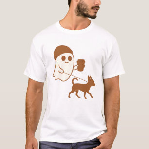 Camiseta Fantasma Bonito Caminhando Chihuahua