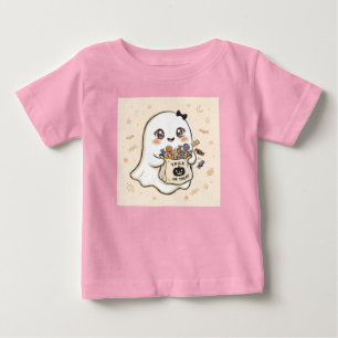 Camiseta Fantasma Bonito do Dia das Bruxas