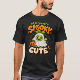 Camiseta Fantasma Bonito e Assustador de Halloween