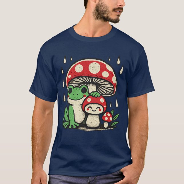Camiseta Fantasma Bonito E Louco Sob A Chuva Sangrenta De C (Frente)