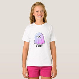 Camiseta Fantasma Bonito e Rosa do Google Olhos: Spooky e W