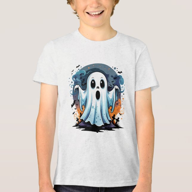 Camiseta Fantasma bonito, Halloween (Frente)