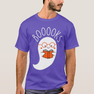Camiseta Fantasma Bonito Lendo Livro Correspondente Livros 