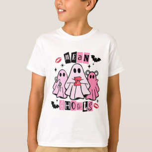 Camiseta Fantasma Bonito Média Ghouts Dia de as Bruxas engr