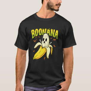 Camiseta Fantasma Boo Boonana Engraçado Banana Halloween Ho