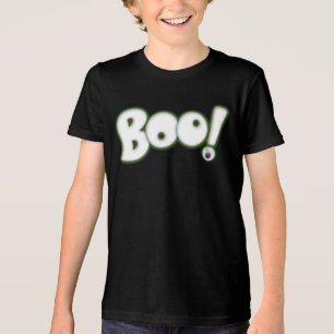 Camiseta fantasma "Boo" do Halloween com olho de s