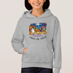 Camiseta Fantasma Bruxa do Dia das Bruxas Fofo para Doces o