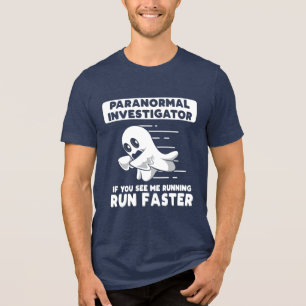 Camiseta Fantasma caçando Paranormal Investigador Halloween