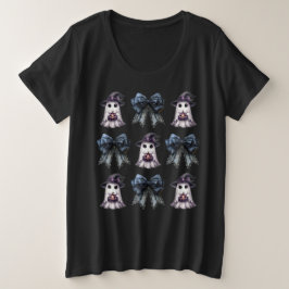Camiseta Fantasma Com Bompkin E Arco De Coquetes Halloween