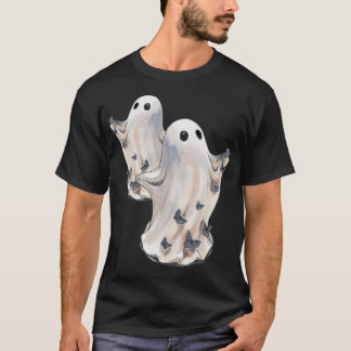 Camiseta Fantasma com borboletas de Halloween