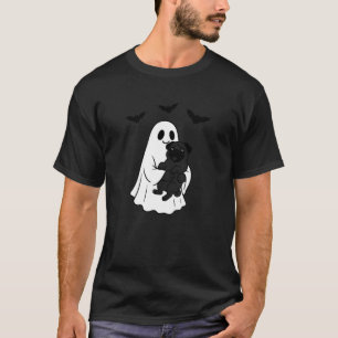 Camiseta Fantasma com pug halloween