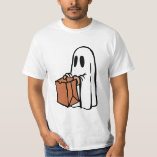 Camiseta Fantasma com Truque ou Tratamento de Bag
