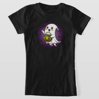 Camiseta Fantasma Cute Spooky | APENAS PRETO