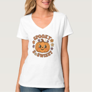 Camiseta Fantasma Cute Spooky - Shir T-Shir Amante de Abóbo